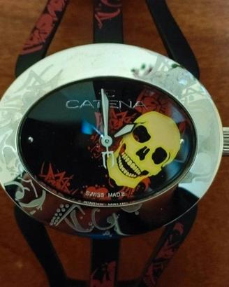 OROLOGIO UOMO "OVERSIZE" CATENA SWISS MADE NUOVO