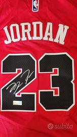 Maglia Micheal Jordan Bulls autografata con COA