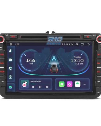 RADIO GPS ANDROID 14 PER VOLKSWAGEN VW GOLF POLO P