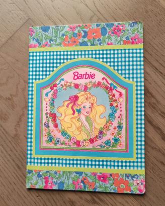 Quaderno vintage Barbie Mattel righe anni 90