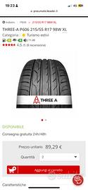 2 gomme pari al nuovo