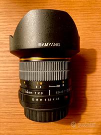 Obiettivo SAMYANG per Canon 14 mm F 2.8