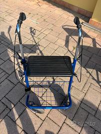 Deambulatore rollator 4 ruote Thuasne con sedile