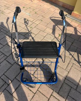 Deambulatore rollator 4 ruote Thuasne con sedile