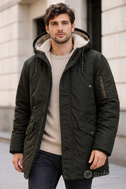 Parka impermeabile con cappuccio