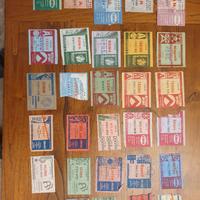 Biglietti partite Lazio anni 70