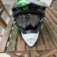 Casco da Motocross Axo con maschera inclusa