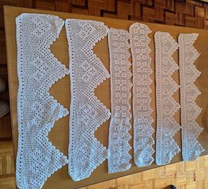 Balze a uncinetto per asciugamani realizzate a man