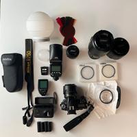 KIT FOTOGRAFICO NIKON COMPLETO PER PROFESSIONISTI