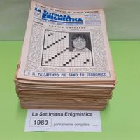 LA SETTIMANA ENIGMISTICA, anno 1980, parzialmente