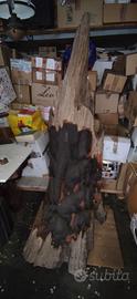 Scultura Elefanti in Legno
