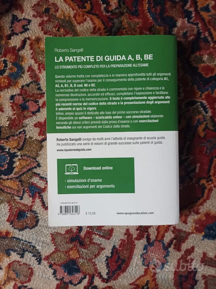 Libro Scuola Guida Patente B IN VENDITA! - PicClick IT