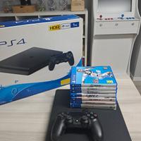PS4 Slim 1TB + 7 Giochi - Perfetta e Completa 