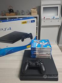 PS4 Slim 1TB + 7 Giochi - Perfetta e Completa 