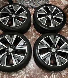 4 CERCHI ORIGINALI DA 17" PEUGEOT 208 GT + GOMME