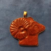 oro 18 carati Amurina veneziana pendente 