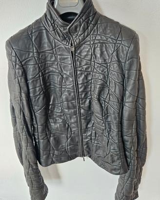 Armani giacca corta in pelle 