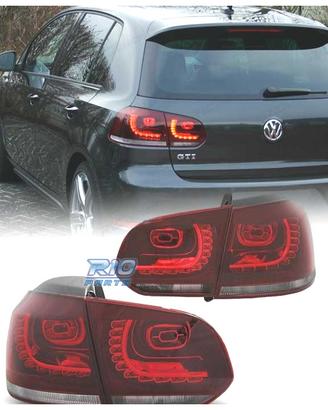 FANALI VOLKSWAGEN VW GOLF 6 08-12 LED ROSSO CHIARO