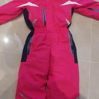 Tuta da neve intera BRUGI per bimba 5/6 ANNI Fuxia