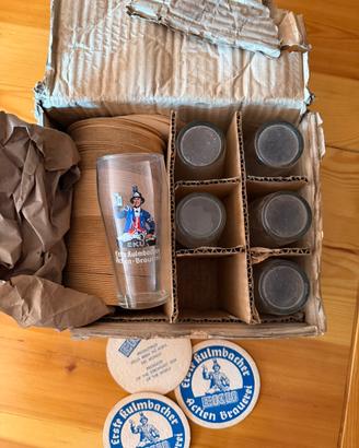 Set Bar Vintage EKU Birra - 6 Bicchieri + sotto