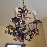 lampadario primi 900 in ferro battuto