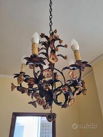 lampadario primi 900 in ferro battuto