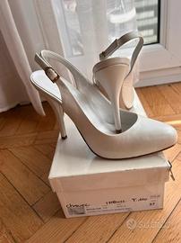 Scarpe con tacco bianche
