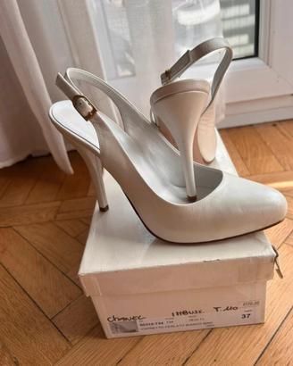 Scarpe con tacco bianche