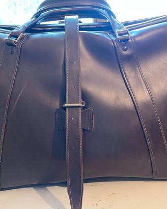 Borsa da Viaggio  Valigia Vintage in Pelle Marrone