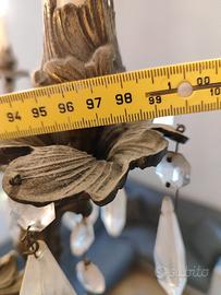  Lampadario Vintage Anni ’60 in Cristallo  18 Luci