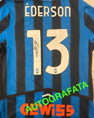 Maglia Atalanta 25/26 Ederson autografata