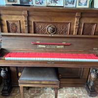 Pianoforte a muro tedesco di fine 1800