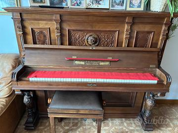 Pianoforte a muro tedesco di fine 1800