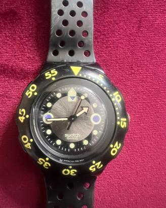 Swatch Scuba Black Wave vintage originale