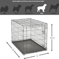 Gabbia per cani in metallo – taglia grande