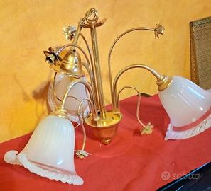 Lampadario vintage 3 luci – 59 €