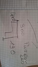 divano angolare  con poof