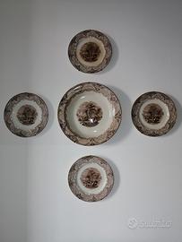 5 piatti antichi da appendere a muro