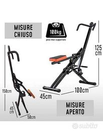 Attrezzo palestra gambe glutei addominali braccia