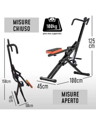 Attrezzo palestra gambe glutei addominali braccia