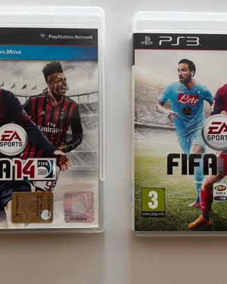 Fifa 14 + Fifa 15 PS3 PAL ITA