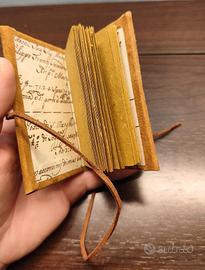 Taccuino artigianale scamosciato