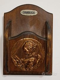 Cassetta Portadocumenti Porta lettere legno rame