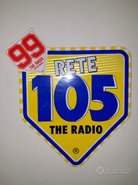 Adesivo Vintage Radio Rete 105