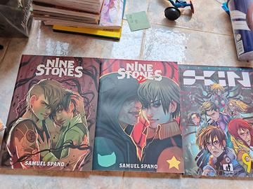 fumetti di nine stones 1 - 2 e skin 