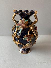 Vaso vintage blue oro