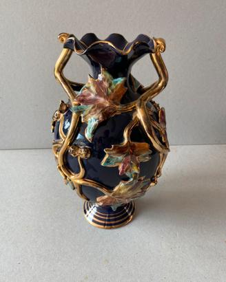 Vaso vintage blue oro