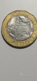 moneta da 1000 lire con errore di conio