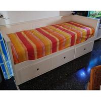 LETTO SINGOLO IKEA CASSETTI BIANCO