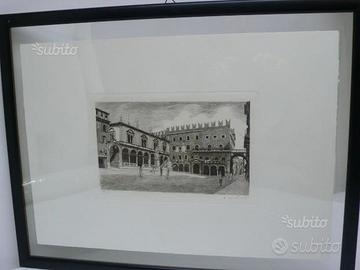 Acqueforti Verona Piazza dei Signori Stampe d'Arte